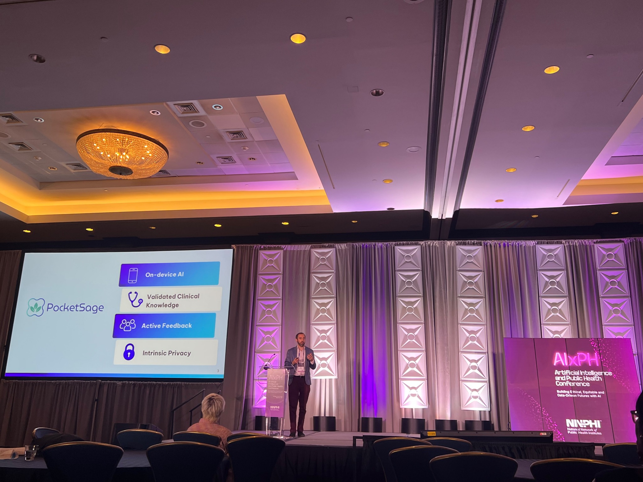 PocketSage presentation with on-device AI slide